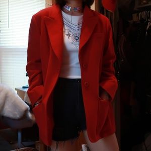 Red Pea Coat